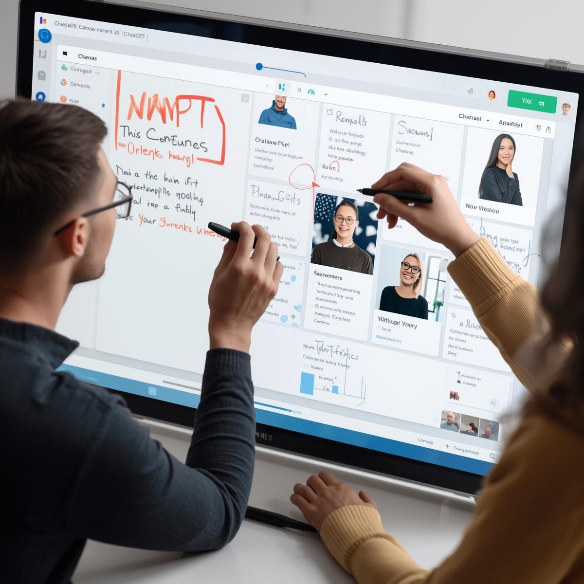 ChatGPT Canvas editor collaborativo
