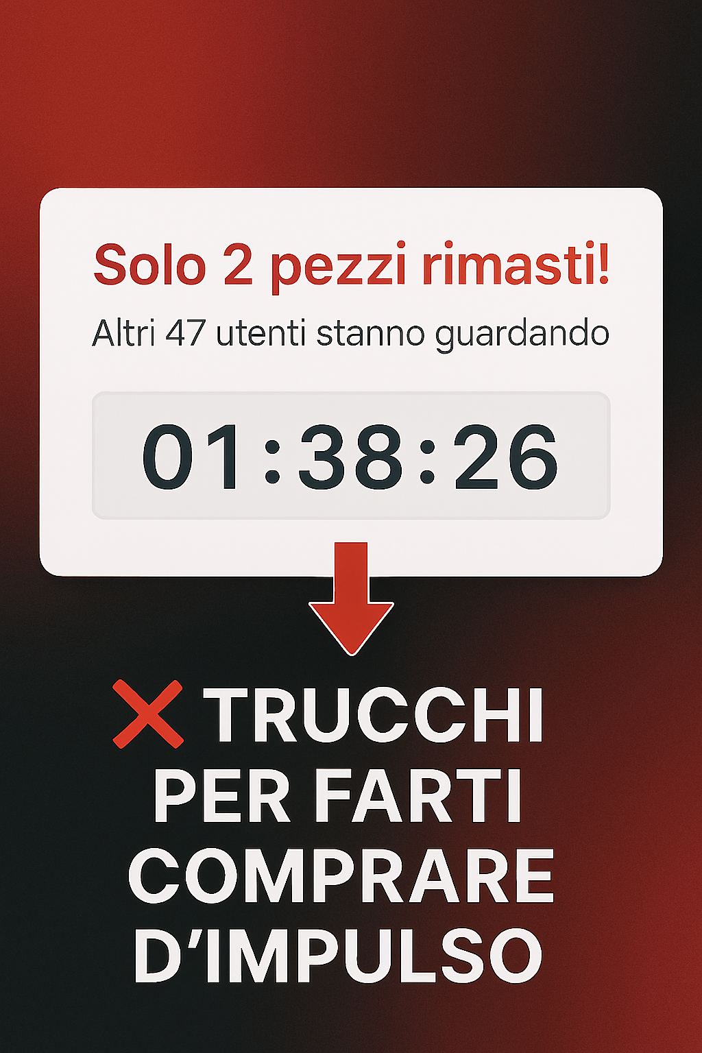 Pop-up pressione psicologica Black Friday