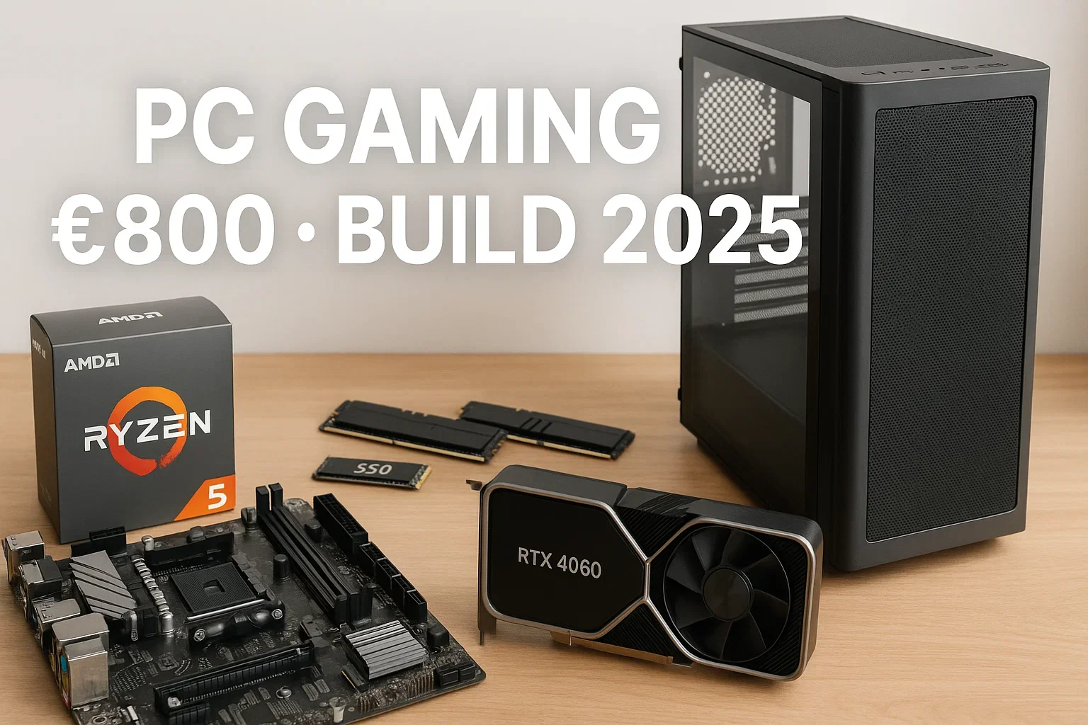 Come Assemblare PC Gaming da €800 nel 2025: Guida Completa Passo-Passo