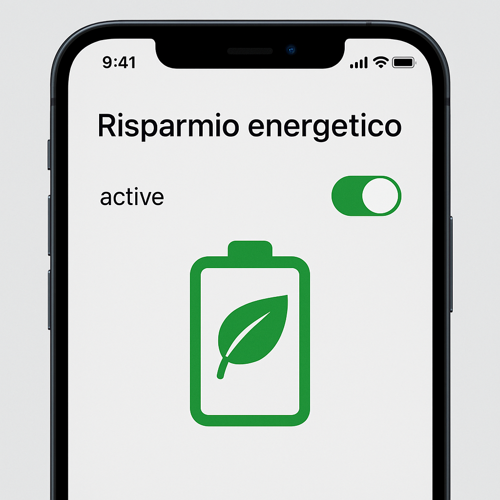 Attivare risparmio energetico su smartphone